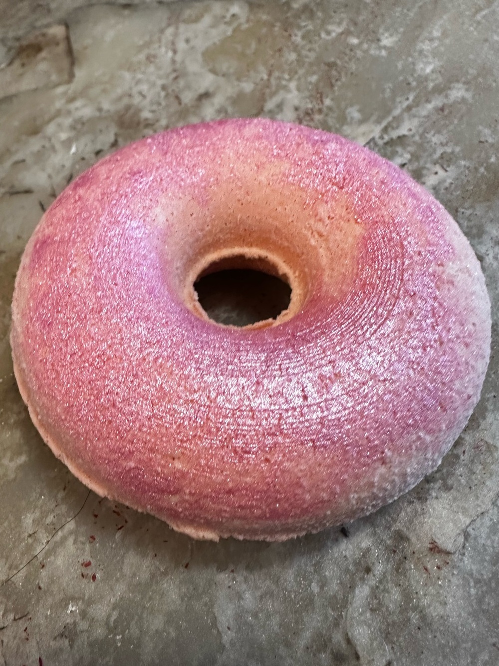 GRAPEFRUIT BELLINI Large Handmade DONUT bath bomb!